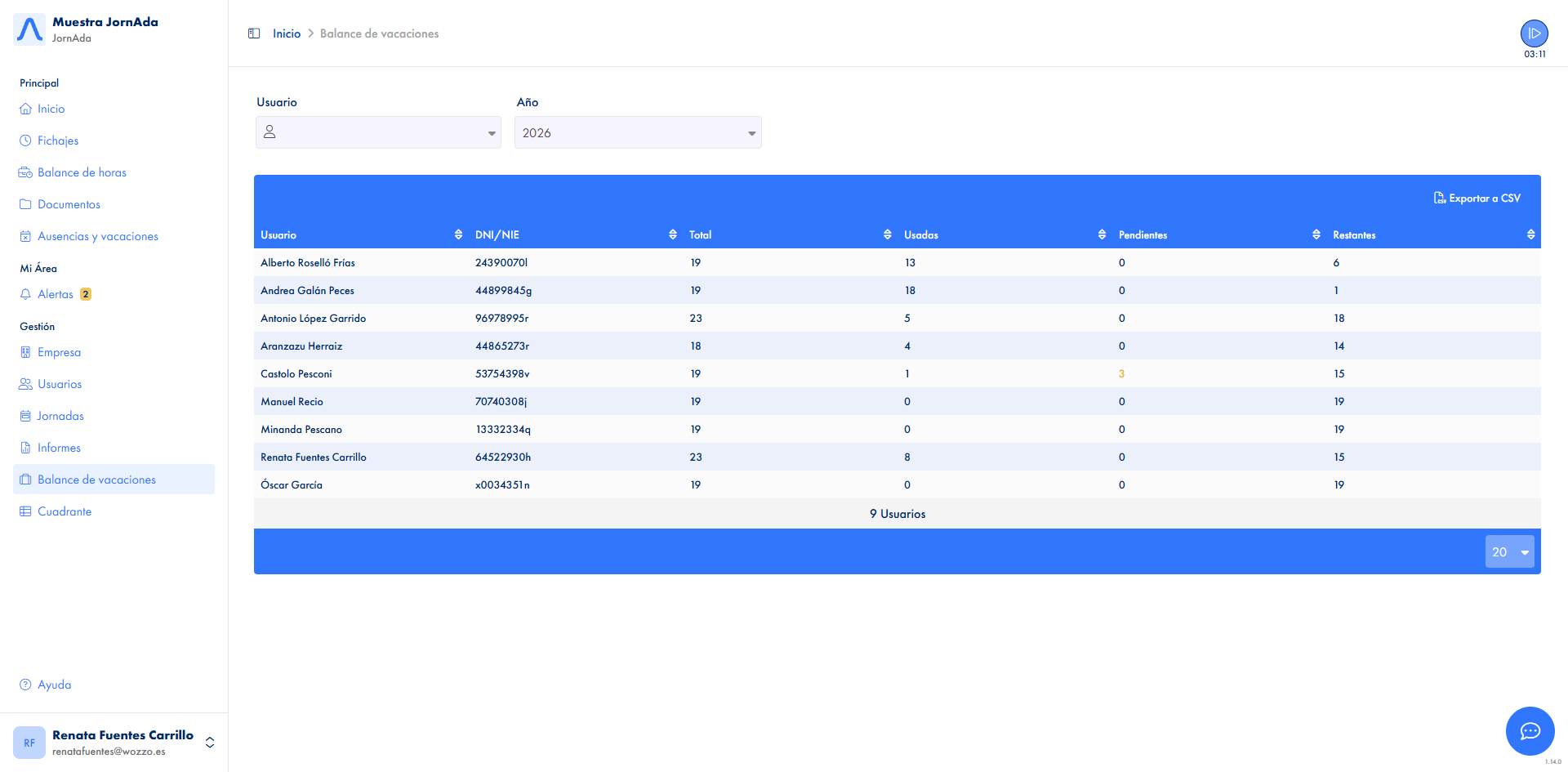 Gestión de vacaciones y ausencias sin papel