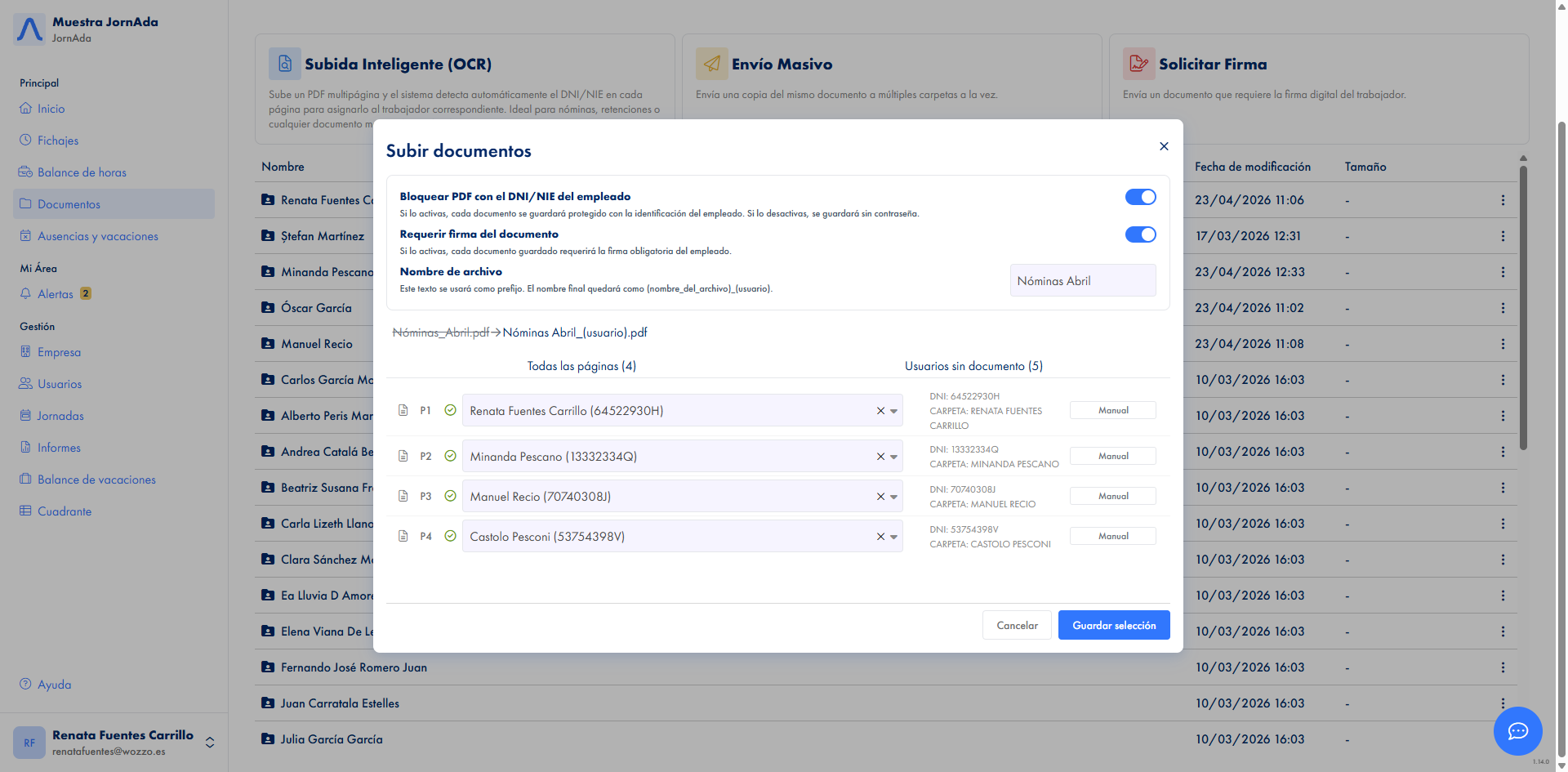 Suite de RRHH con distribucion inteligente de nominas