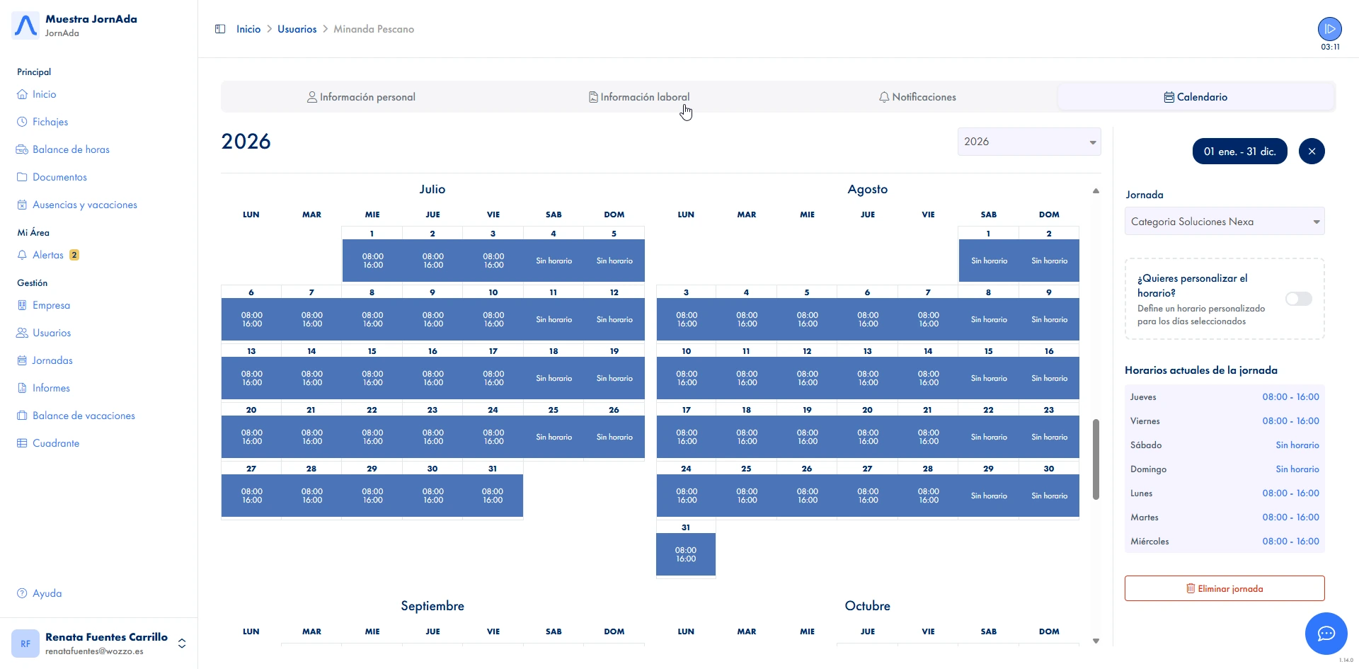 Cuadrante de turnos inteligente para tu equipo
