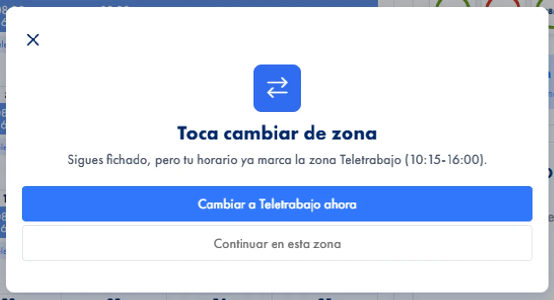 Sabe en qué zona trabaja cada persona, tramo a tramo